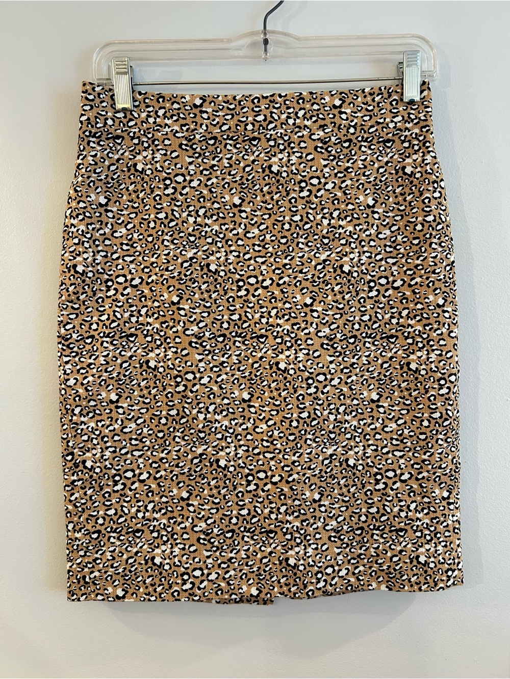 J.Crew factory leopard animal print pencil skirt career preppy classy